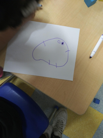I work with preschoolers and asked one of them what he was drawing He replied with my mom in a tone that implied I should have known