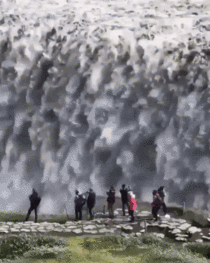 Icelandic Glacial Icefall
