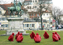 Id like to share some sculpture to The Meeting in Bamberg Germany I call them The shitting Monks