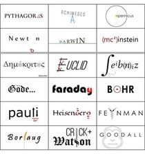 If great scientists had logos