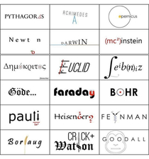If great scientists had logos