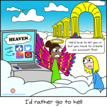 If heaven was like the internet