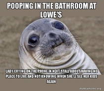If pooping in public restrooms wasnt awkward enough