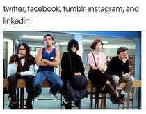 If social media sites were real people