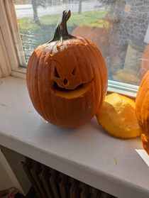 if Terrance and Phillip from south Park were a pumpkin year old daughter
