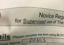 If you call your kid Denis make sure he can write a capital D