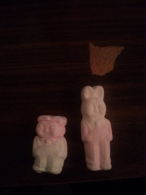 If you crush bunny marshmallows they become Kim Jong-Un