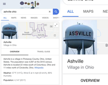 If you google Ashville Ohio the first image you see is the graffitid water tower that says Assville
