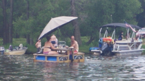 If you made a pontoon boat out of a picnic table complete with umbrella you might be a redneck