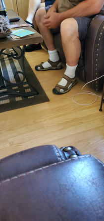 If your dad doesnt wear socks that go halfway up his calves with sandals is he even your dad