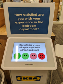 IKEA in store survey Seems a bit personal