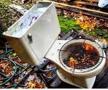 Ill see your redneck smoker and raise with a redneck BBQcooler