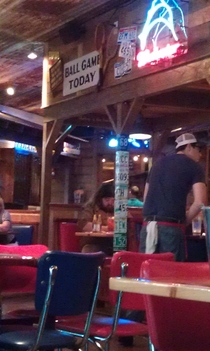Ill see your Snape in a coffee shop and raise you Hagrid at Bubba Gumps