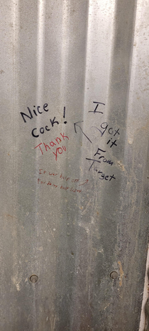 Im a health inspector for my city and found this suprisingly wholesome conversation in the mens urinal stalls