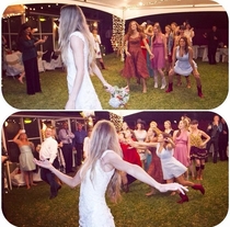 Im a little alarmed at how eager my girlfriend was to catch the bouquet at my sisters wedding