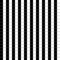 Im a vision scientist made this at work today to explore the Cafe Wall Illusion The horizontal rows are all always parallel