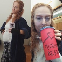 Im also  months pregnant and went as Fat Thor this halloween