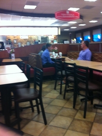 Im at Chick-Fil-A and theres two kids on a date AND THE DAD IS RIGHT NEXT TO THEM CHAPERONING