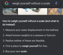 Im following a weight loss routine and dont own a scale I have no idea what I expected