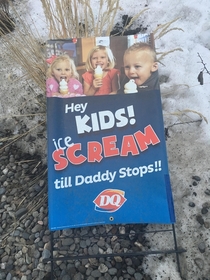 Im not sure Dairy Queen thought this ad through completely