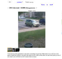 Im pretty sure this person is trying to sell their neighbors car