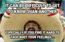Im sick of the duck so heres a little relationship insight for Juans life