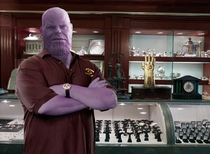 Im Thanos and this is my pawn shop One thing Ive learned after infinite eons  you never know whats gonna come through that door 