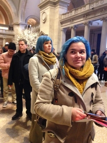 Im visiting the USA for the first time There was a glitch in the Matrix yesterday as I stood in line at the MET NY 