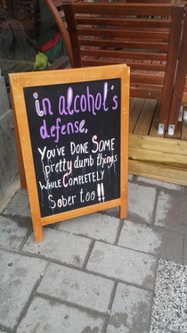 In alcohols defense