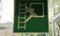 In case of an emergency hurl your enormous penis out the nearest window and climb to safety