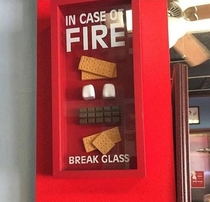 In case of fire break glass