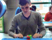In honor of the th anniversary of the Rubiks Cube heres Mats Valk solving it in  seconds breaking the world record