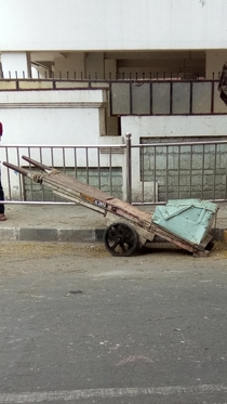 In India even hand carts have number plates