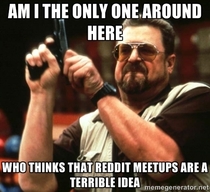 In light of all these posts about failed reddit meetups