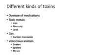 In pharmacy school and we are going over toxicology