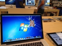 In the Apple store when suddenly