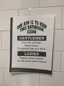 In the employee bathroom I work in an emergency room