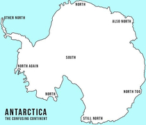 In the middle of Antarctica you can only go North