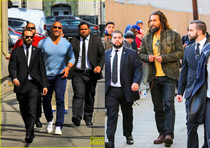 In this  images we can see both Jason Samoa and The Rock protecting their Bodyguards this is probably one of the safest jobs in the world hahahaha