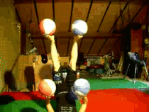 Insane juggling and ball skills
