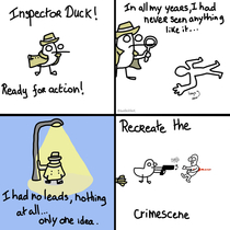 Inspector duck is ahead of his time