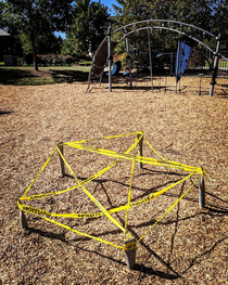 Installing a new demon portal at the playground