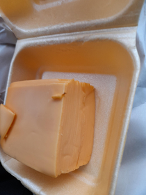 Instead of a burger I got a massive amoumt of cheese