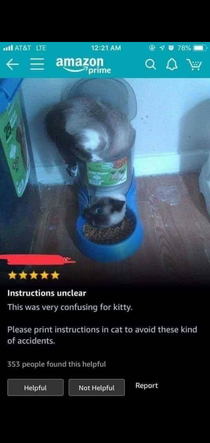 Instructions unclear