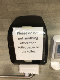 Instructions unclear pooped in sink