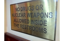 Interesting restroom sign