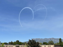 Interesting sky art from an air show