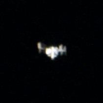 International Space Station taken from my backyard with a telescope and a DSLR all of my best images combined