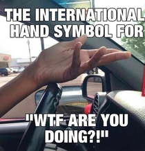 International symbol for WTF 