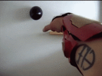 Iron man themed laser glove